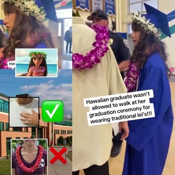 Hawaiian Student Denied Lei at Graduation While Cross Necklaces Allowed, Family Upset
