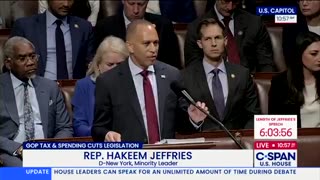 Hakeem Jeffries says that a "deportation machine will be unleashed If Big, Beautiful Bill passes
