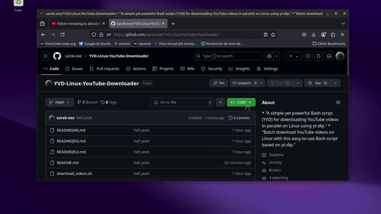 how to download youtube videos on linux?!