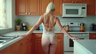 Attractive Woman in the Kitchen