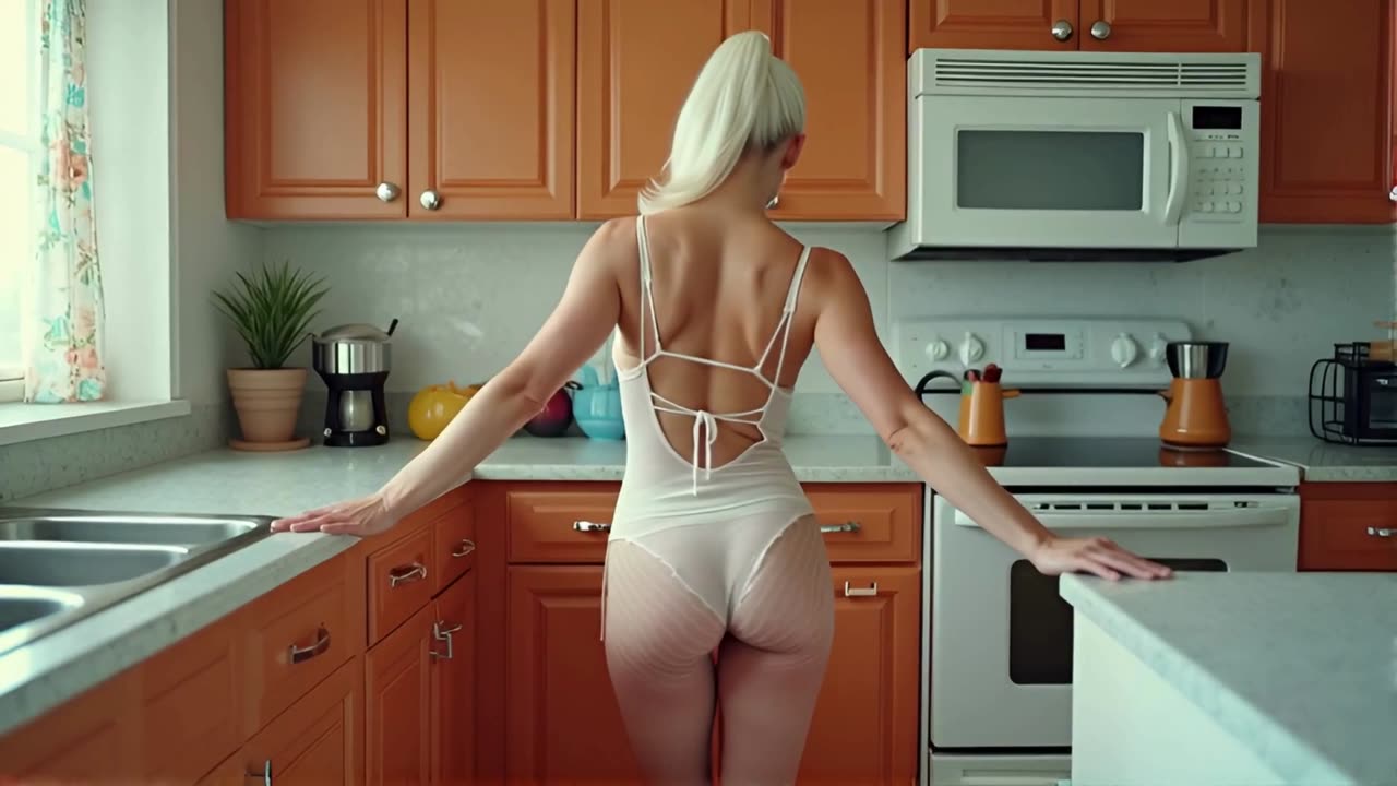 Attractive Woman in the Kitchen