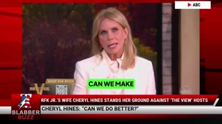 RFK Jr.’s Wife Cheryl Hines Stands Her Ground Against ‘The View’ Hosts