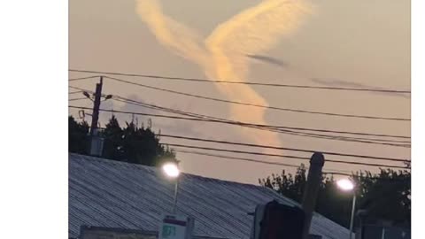 Angel In The Clouds In Texas