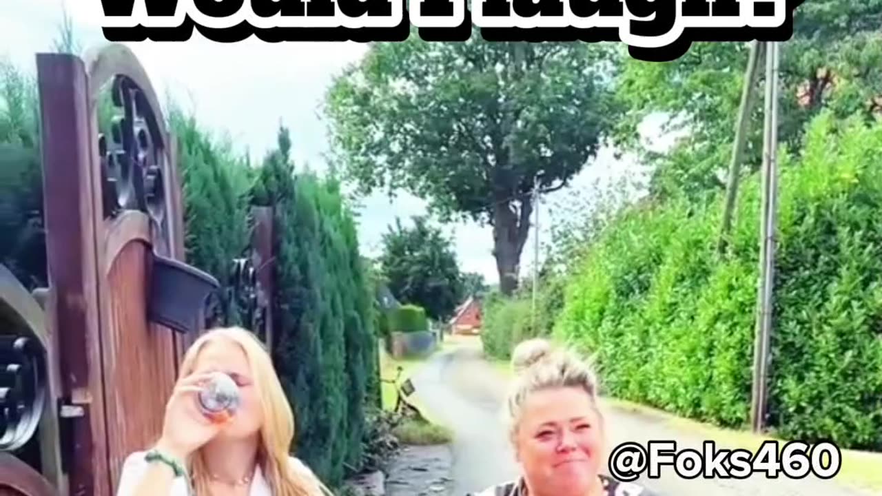 Mother and daughter prank