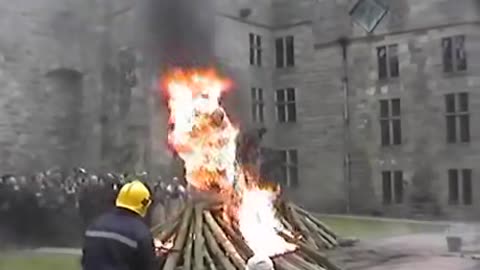 Actor Performs Stunning Fire Scene