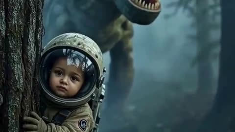 Lost in Time The lil Astronaut and his new friend