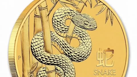 Australia Gold Lunar Snake Coin – Bid Now!