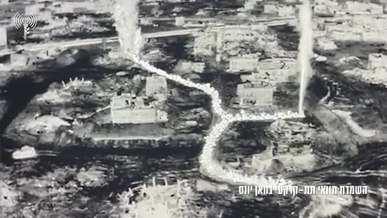 The IDF releases a video showing the demolition of a Hamas tunnel in southern Gaza's Khan Younis