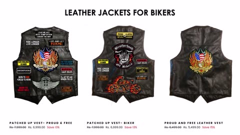 Leather jackets for bikers