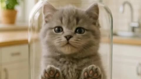 Cutest Kitten Ever Trapped in a Jar 😻 | Try Not to Smile Challenge!"