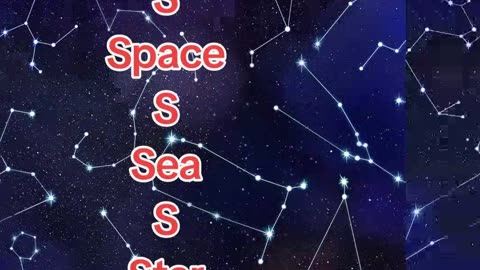 S .... SPACE....S....SEA....S....STAR