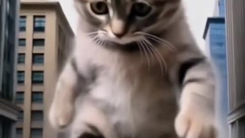 Funny videos cat Ai video