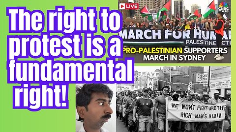 People must be free to protest, no matter what the cause!
