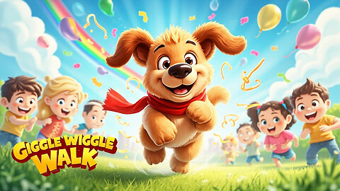 👉 Giggle Wiggle Walk 😂🐶 | Silly Dance Song for Kids