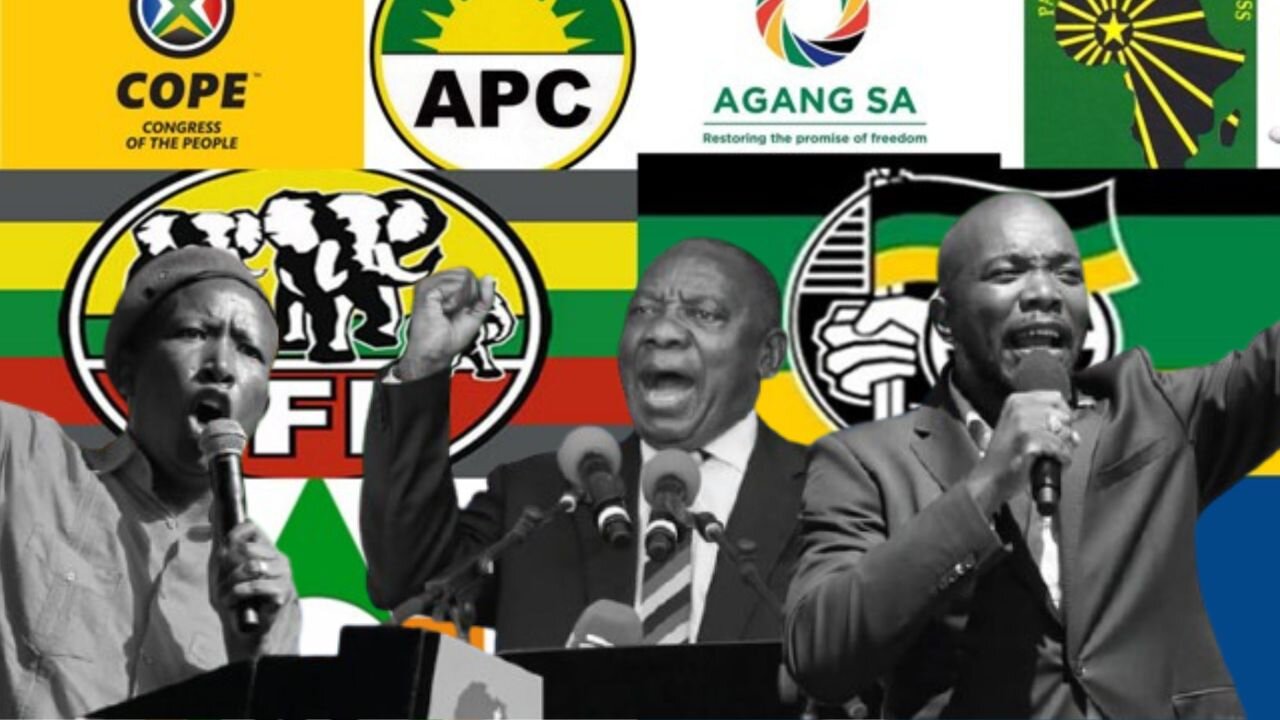 South African Political parties in parliament.