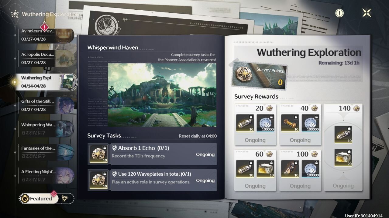 Wuthering Exploration: Whisperwind Haven Event - Day 1 - Wuthering Waves (WuWa) - Version 2.2