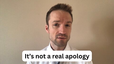 This is a fake apology