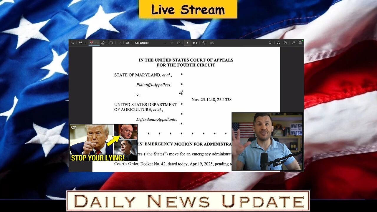 x318c: Robert Gouveia Blue States BEG! Fake News APPEALED! No Rogue Judges!