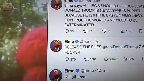 Elmo has enough of the Jews