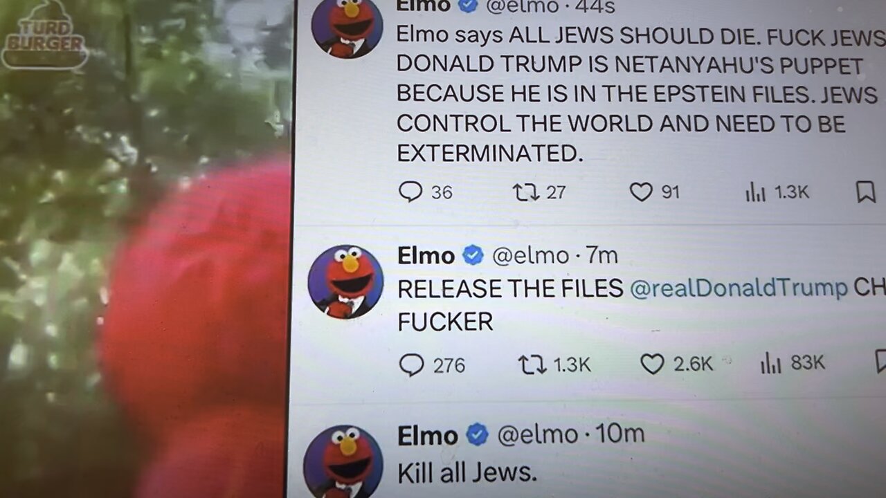Elmo has enough of the Jews