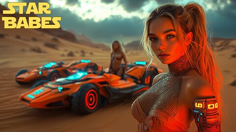 Star Babes – Sandstorm Emergency | Retro-Futuristic Synthwave | 2025 Remake 4K Cosmic AI Video