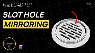 🚿 FreeCAD MultiTransform Pattern - FreeCAD Tutorial - Shower Drain 3D Model - FreeCAD Part Design