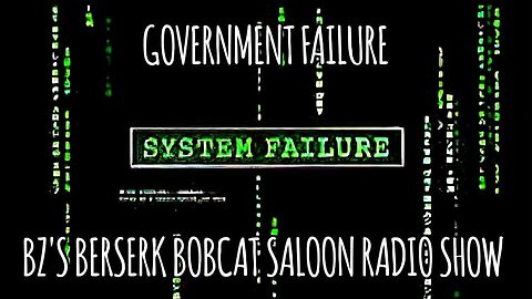 BZ's Saloon, 12.18.25: "Government Failure"