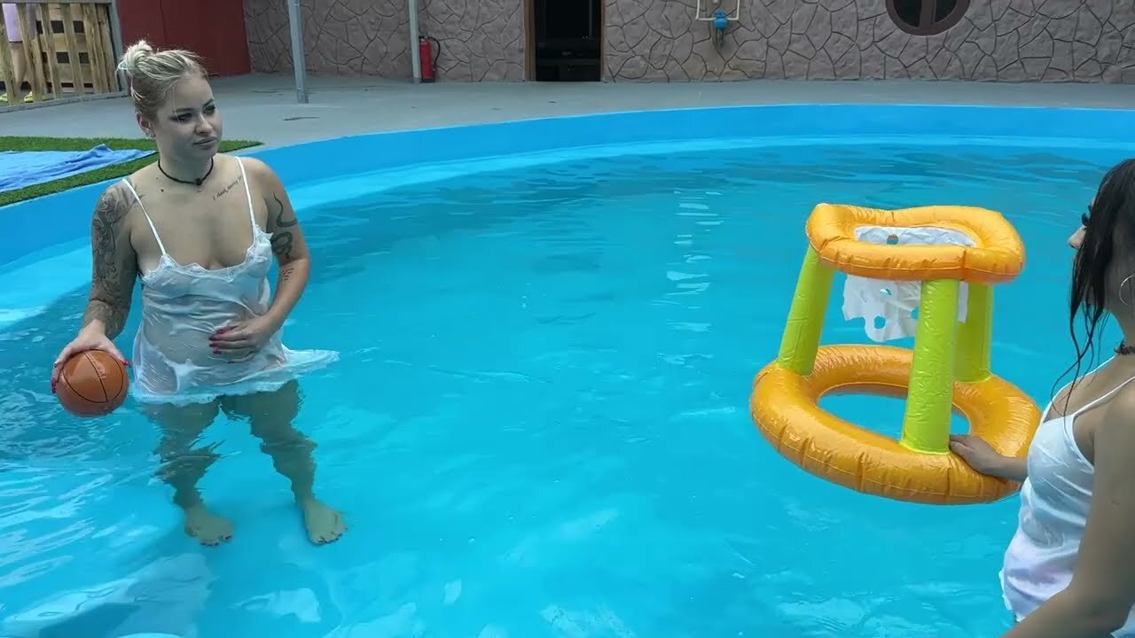 Swimming Basketball in the pool - Part 6