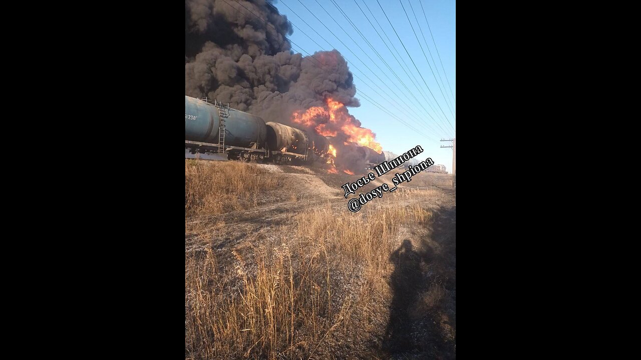 🤩 More from strike on a Russian fuel train!