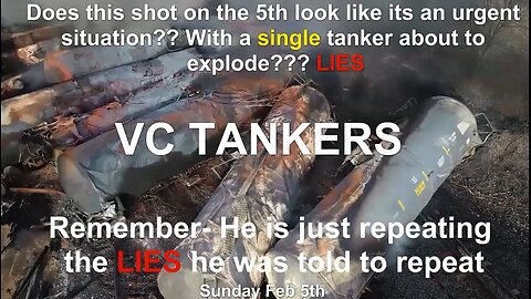 East Palestine Ohio Vinyl Chloride Breach LIE Overheating Single Tanker LIE Train Axles on Fire LIE