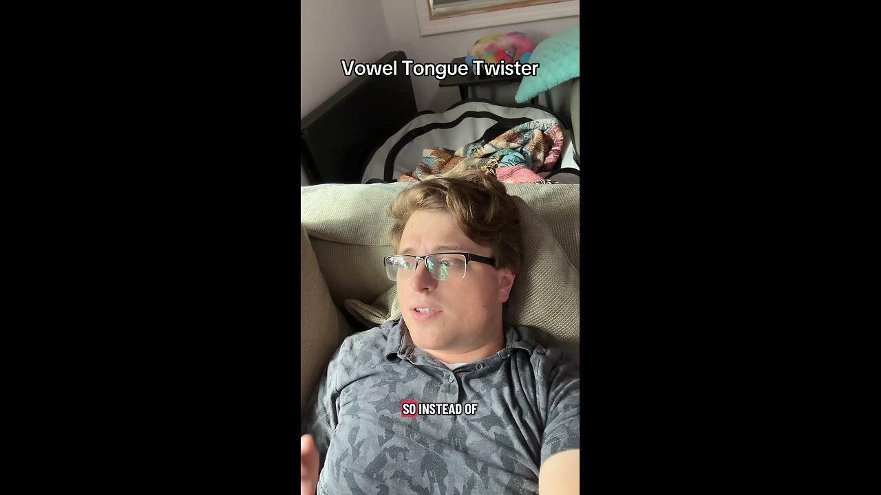 Vowel tongue twister