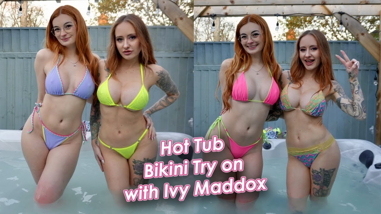Hot Tub Bikini Try on with Ivy Maddox