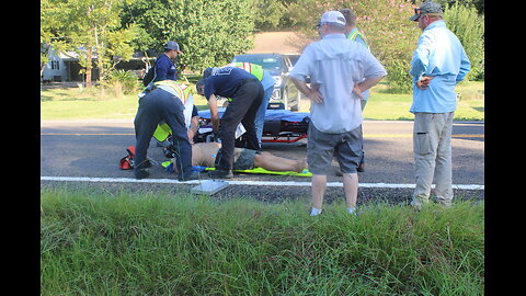 MOTORCYCLE CRASH, 2 FLOWN, SCENIC LOOP TEXAS, 09/09/25... 