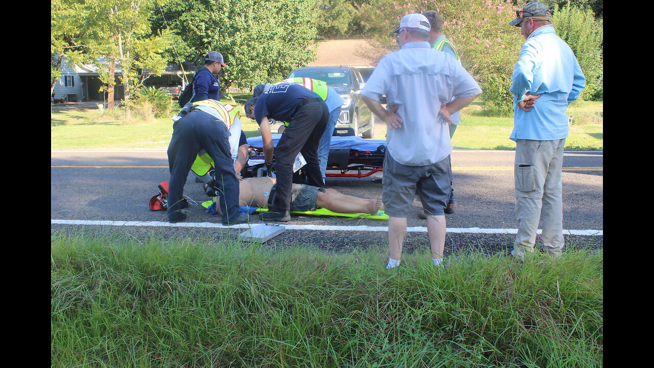 MOTORCYCLE CRASH, 2 FLOWN, SCENIC LOOP TEXAS, 09/09/25...