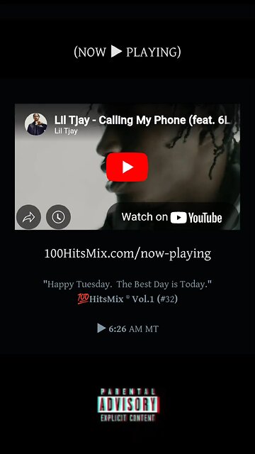 #NowPlaying #LilTJay #100HitsMix