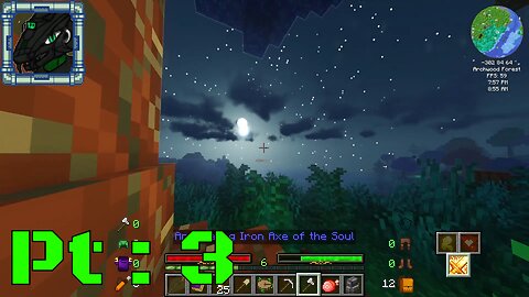 A Faeman in Modded Minecraft Pt 3 {Deep mining and house buildn'}