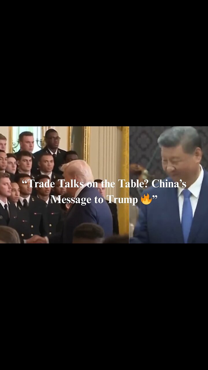 “Trade Talks on the Table? China’s Message to Trump 🔥”