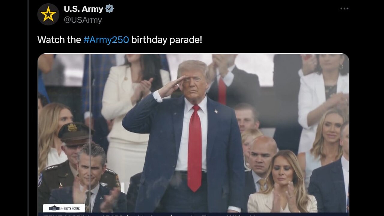 President Trump Participates in the 250th Anniversary of the U.S. Army Grand Military Parade