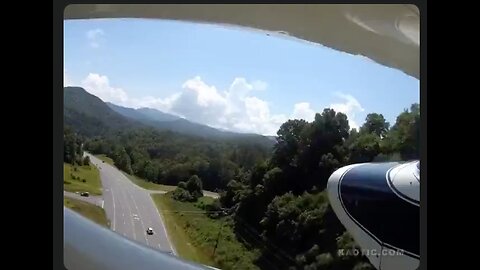 The engine has failed and he is going down - a view from the cockpit