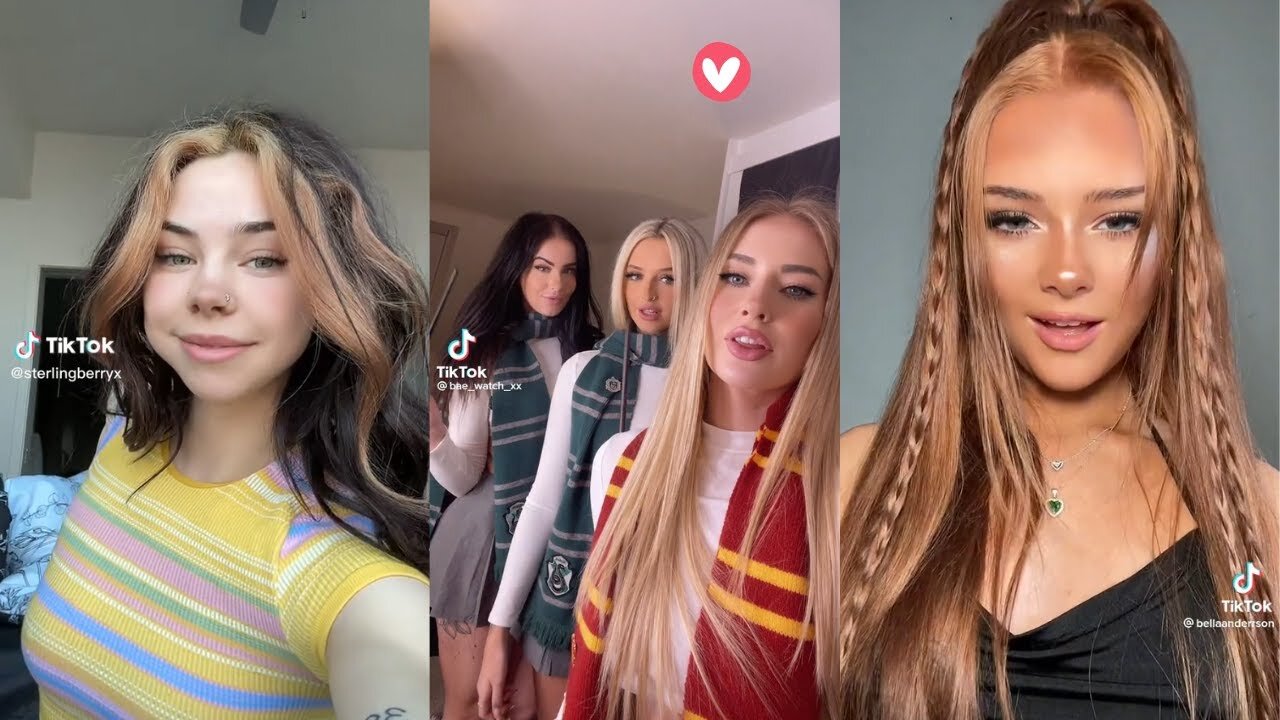 Hot cute girls dancing, no panties compilation