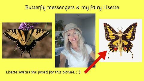 Butterfly messengers & my fairy Lisette 🧚🏻‍♀️🦋