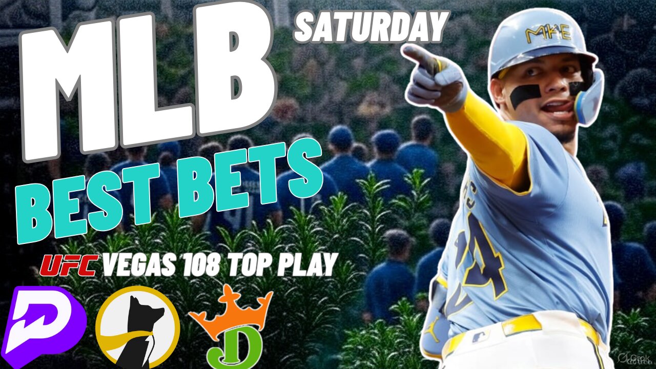 MLB SATURDAY + UFC VEGAS 108 - MY TOP PLAYS - CASH AGAIN YESTERDAY!
