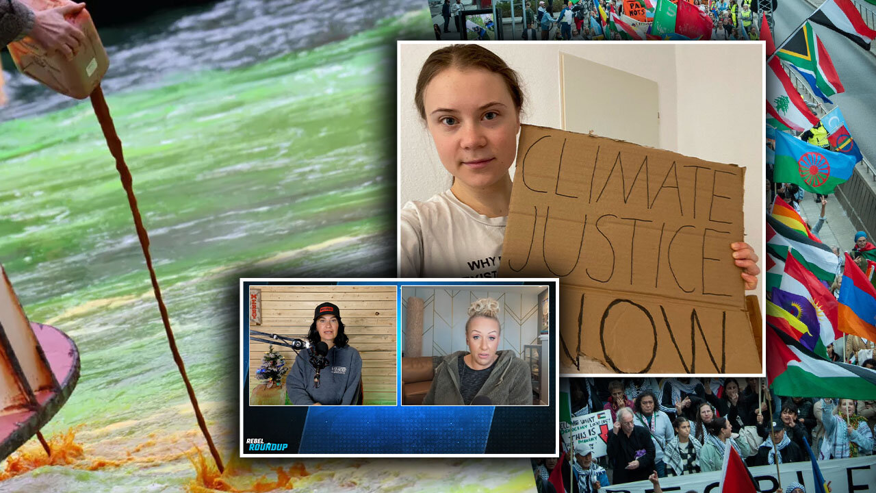 Greta Thunberg banned from Venice after dumping green dye into canal