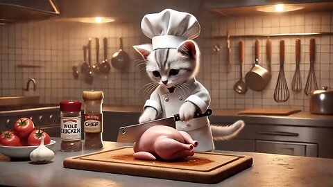 From a Poor Cat to a Fried Chicken Boss – The Journey to His Dream!🐱🏠