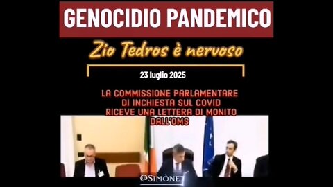 COMMISSIONE COVID: "L'OMS ha cercato di bloccare i lavori della Commissione"