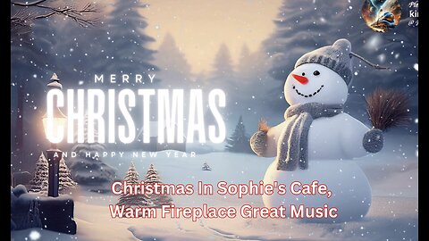 00023-Christmas In Our Home Town Cafe, Warm Fireplace Great Music