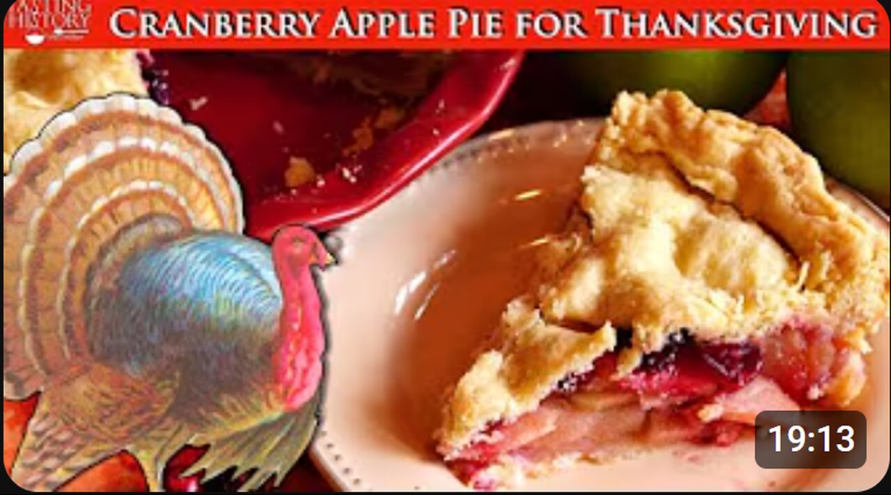 🥧 Cranberry Apple Pie & the Invention of Thanksgiving 🍽️ | Sweet Origins of an American Tradition