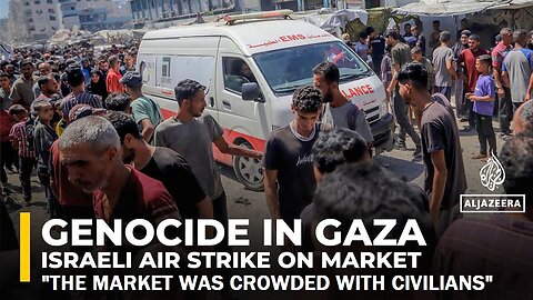 Israeli Air Strike On Crowded Market