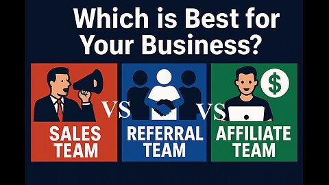 📈 Sales Team vs Referral Team vs Affiliate Team — Which Is Best for Your Business?