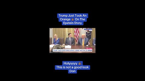 When Trump jumped on the reporter for asking about Epstein…